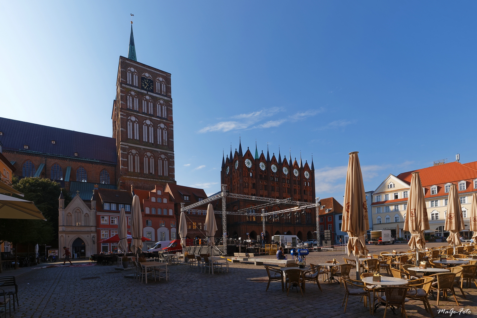 Am Alten Markt in Stralsund