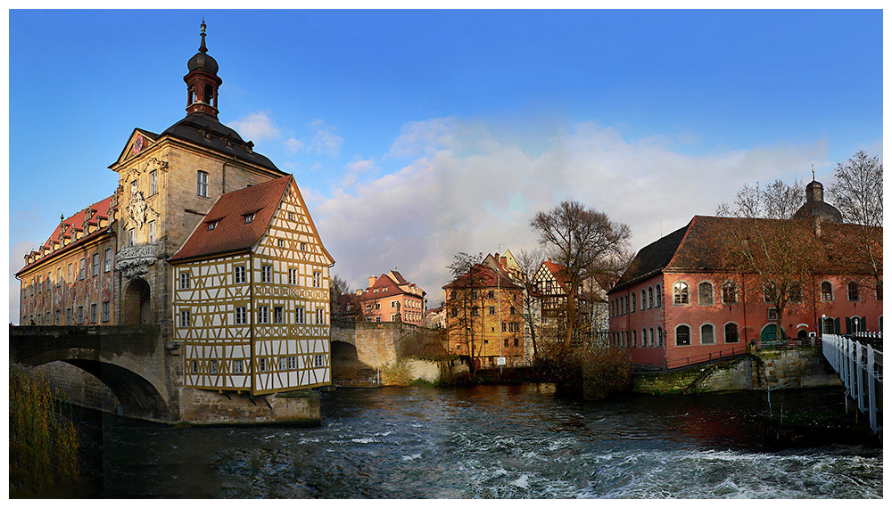 Am alten Rathaus in Bamberg