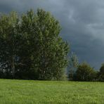 "Am Altmühlsee kommt ein Gewitter" - Panorama mit meiner Taschenkamera