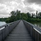 Am Altmühlsee: Steg zur Vogelinsel