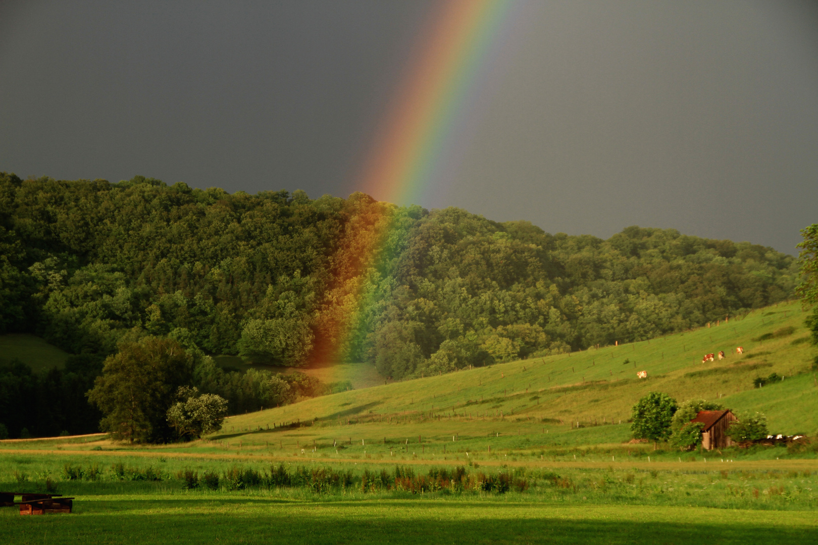 Am Anfang des Regenbogens Foto & Bild | opt. phänomene der atmosphäre ...