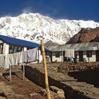 Am Annapurna Base Camp mit Annapurna I (8091 m)