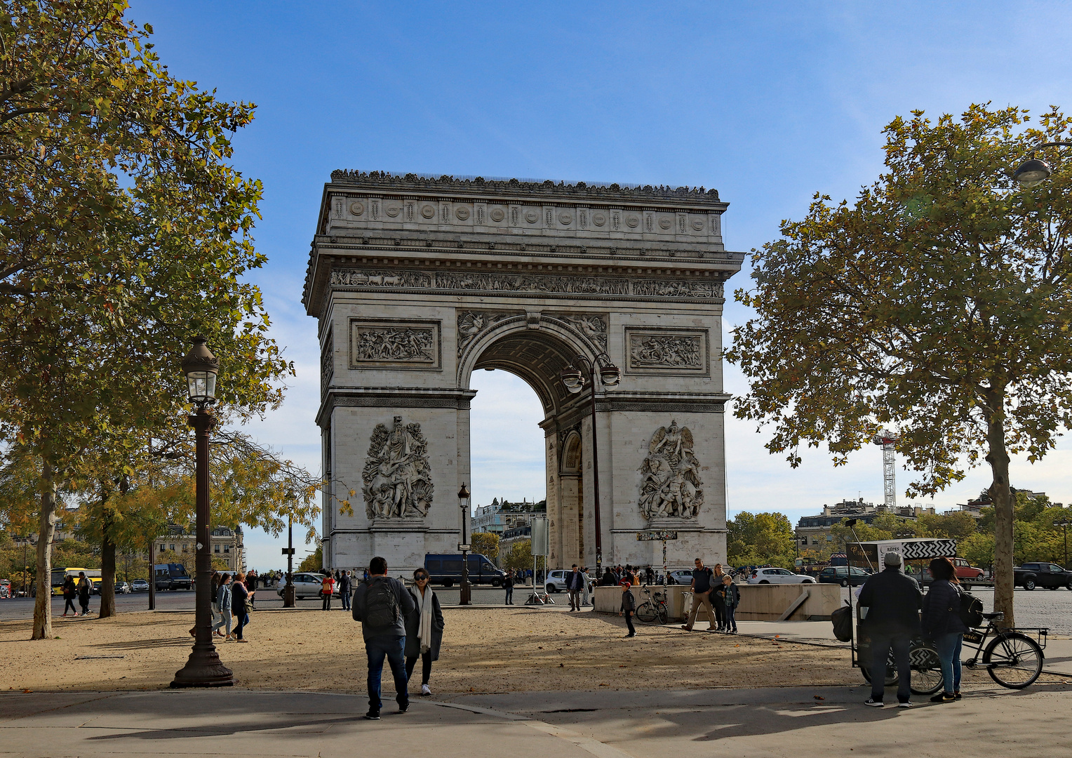 Am Arc de Triomphe de I'Etoile