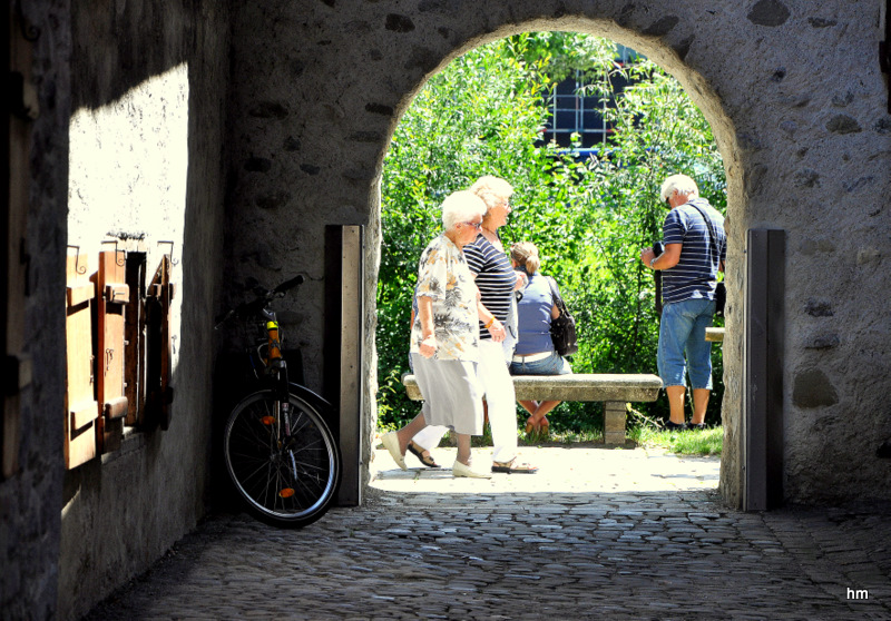 Am Argenufer - Blick durchs Tor der Badstubengasse...