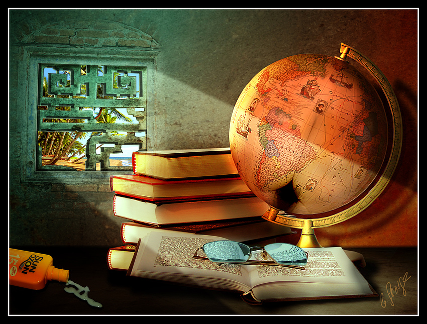 Am Arsch der Welt.......... Foto & Bild fotomontage, composing