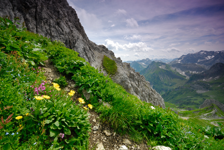 Am Aufstieg zur Hochkünzelspitze