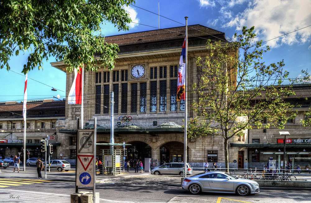 am Bahnhof ...