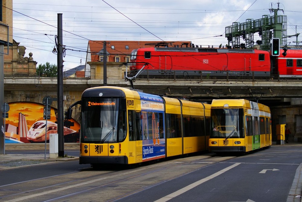 Am Bahnhof Dresden-Mitte...