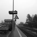 Am Bahnhof in Hemmoor ...