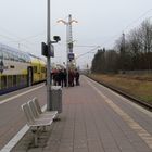 am Bahnhof in Stade ...