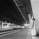 am Bahnhof Zürich HB mit einer guten Freundin