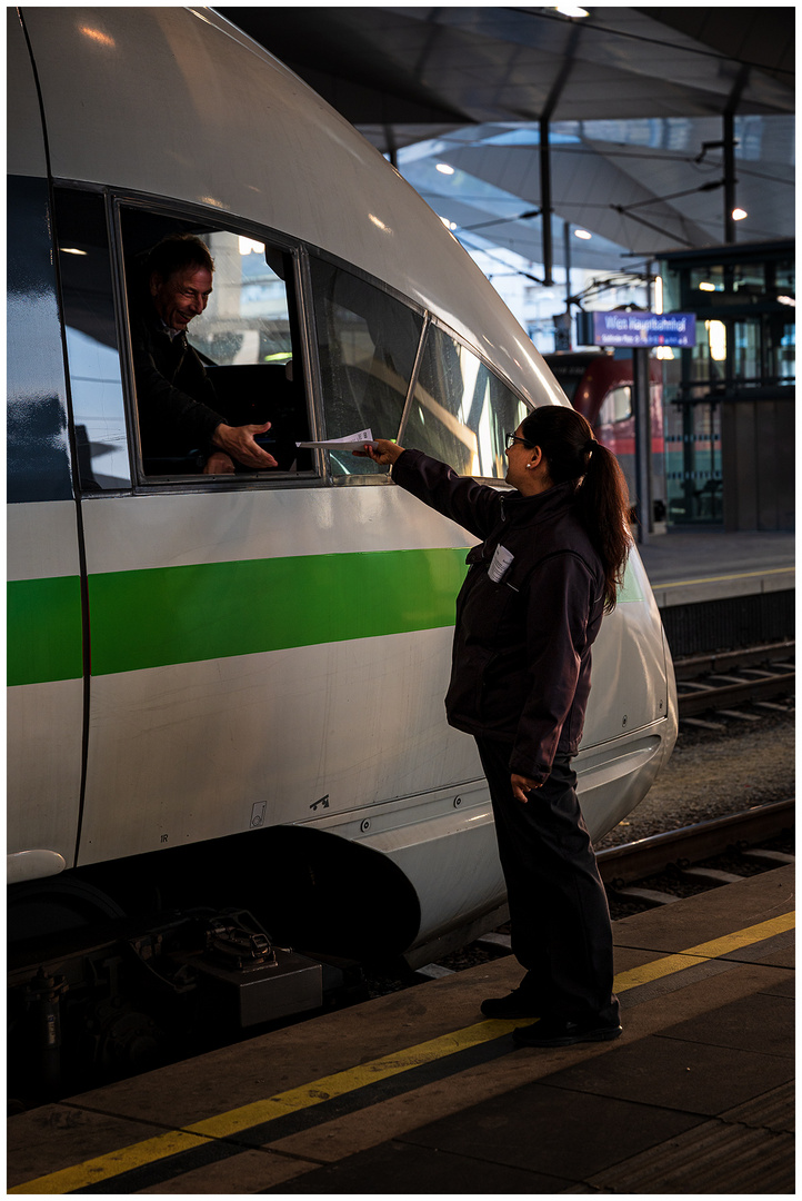 Am Bahnsteig