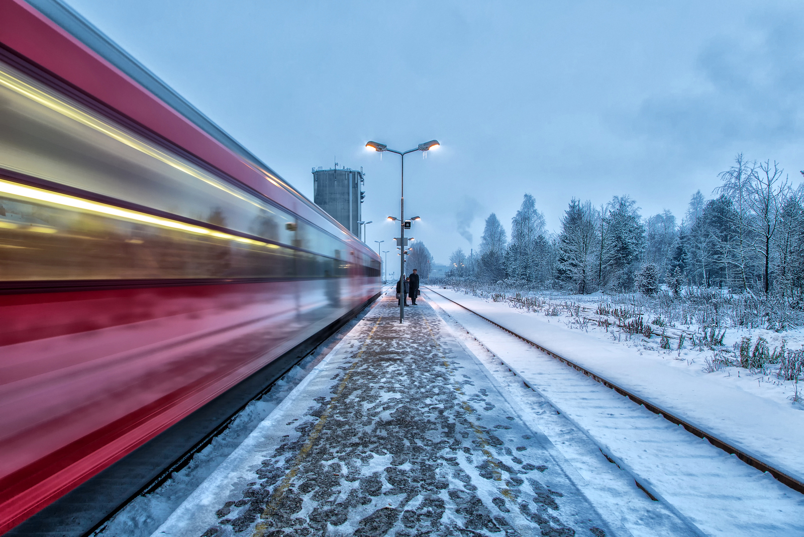 Am Bahnsteig