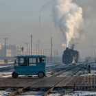 Am Bahnübergang Wulong in Fuxin (China)