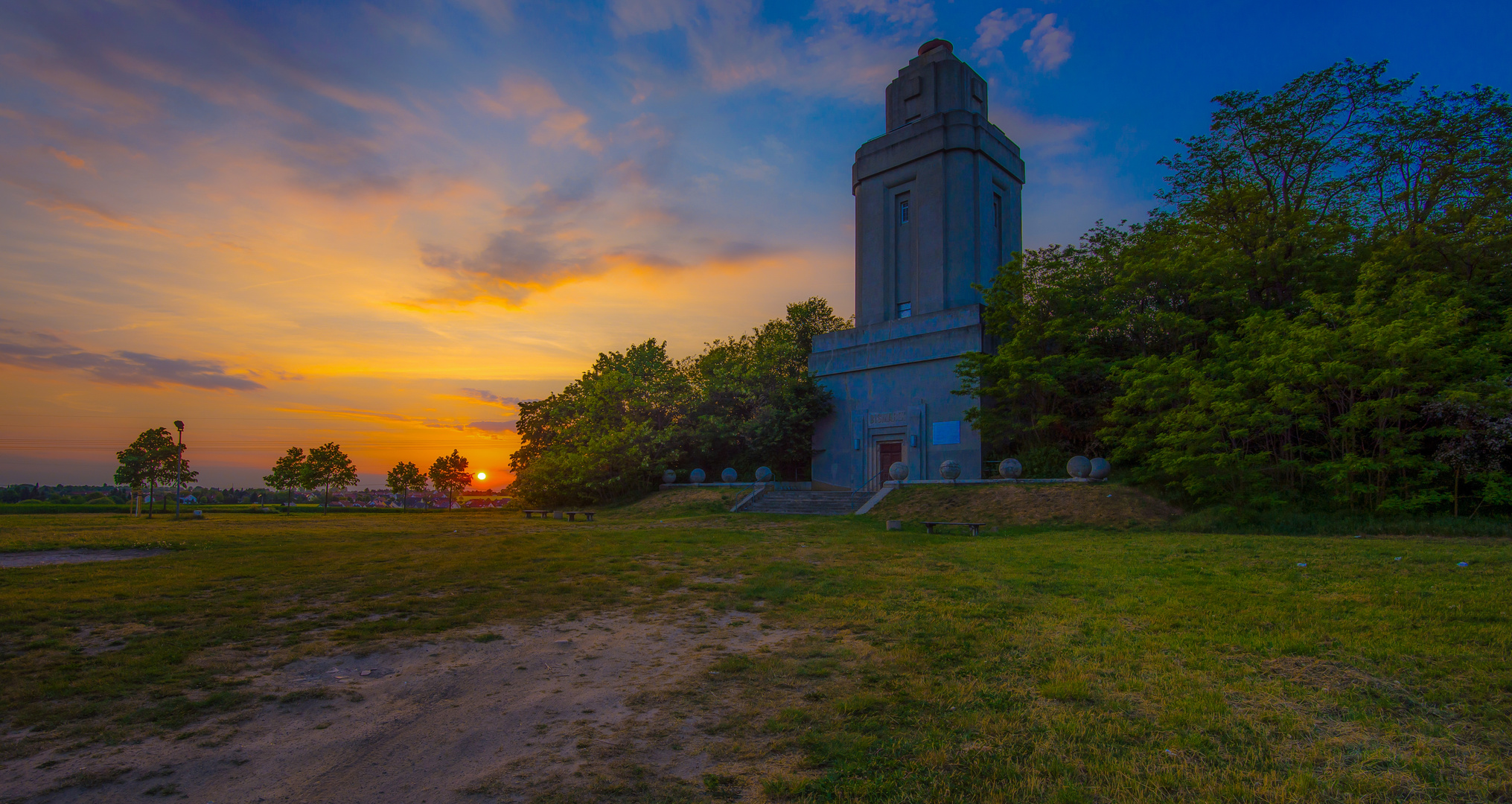 Am Bismarckturm in Lützschena