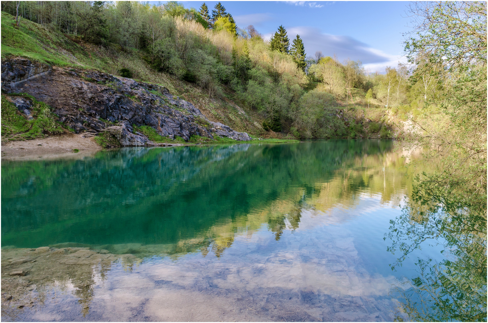 Am blauen See bei Rübeland (Harz) Foto & Bild landschaft, bach, fluss
