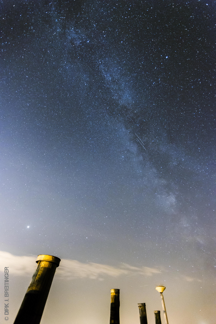 Am Bodensee (Allensbach) einen Blick in den August-Himmel gewagt