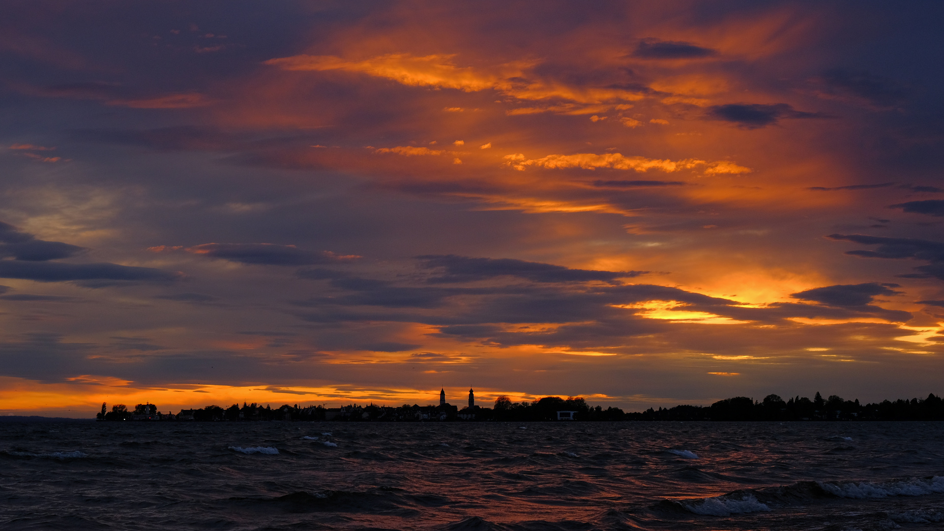 Am Bodensee Blick nach Lindau