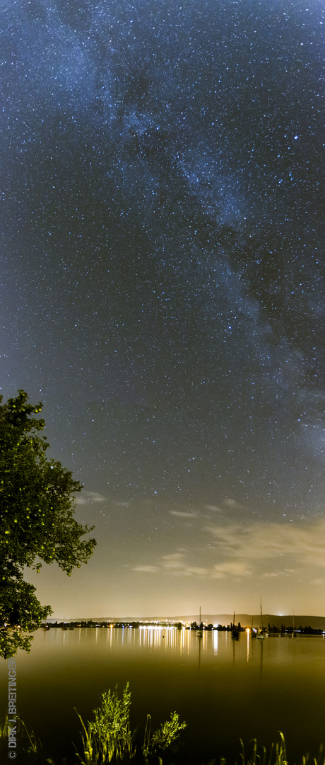 Am Bodensee einen Blick in den August-Himmel gewagt