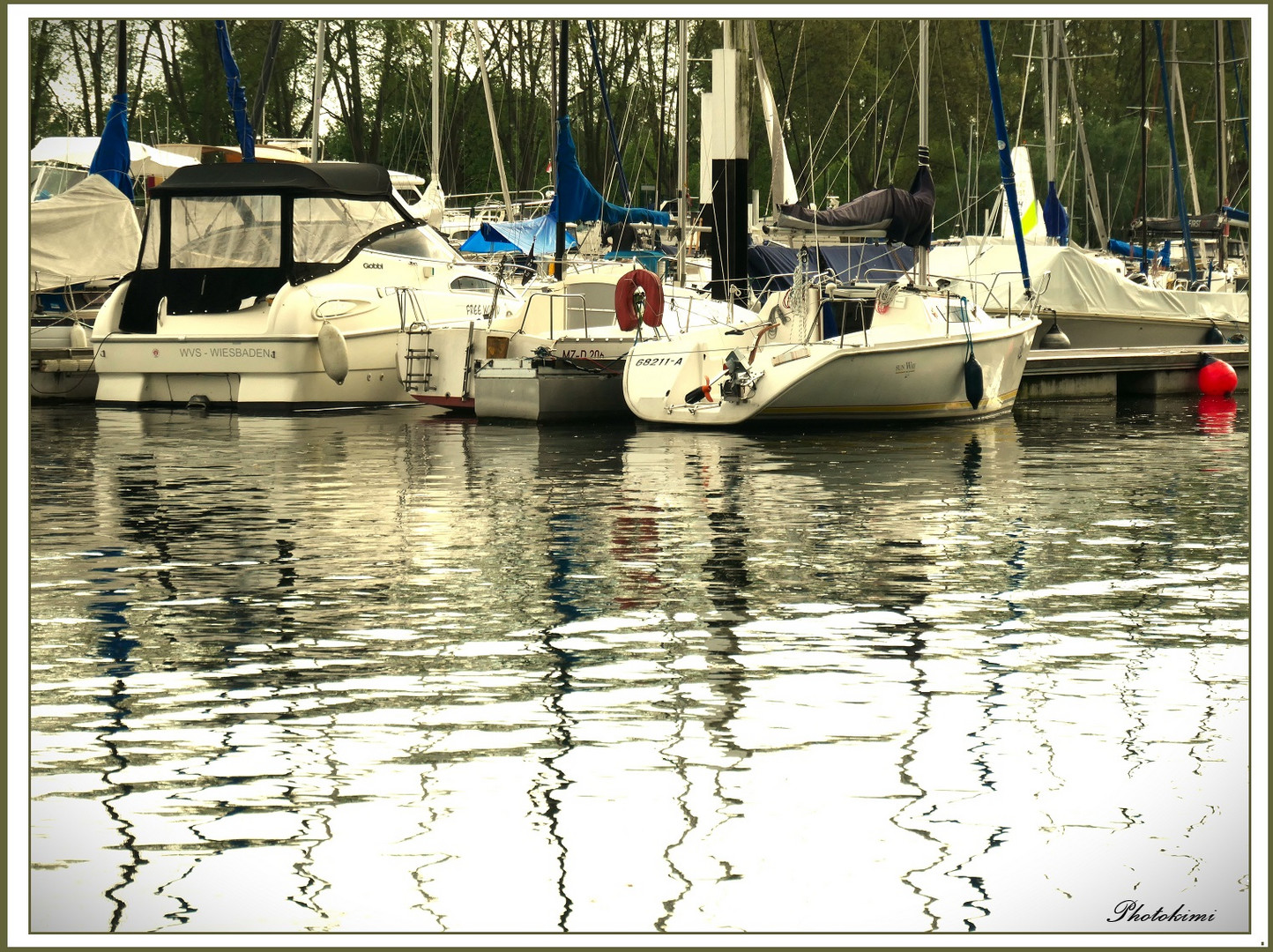 Am Bootshafen Schierstein/Rhein (II)