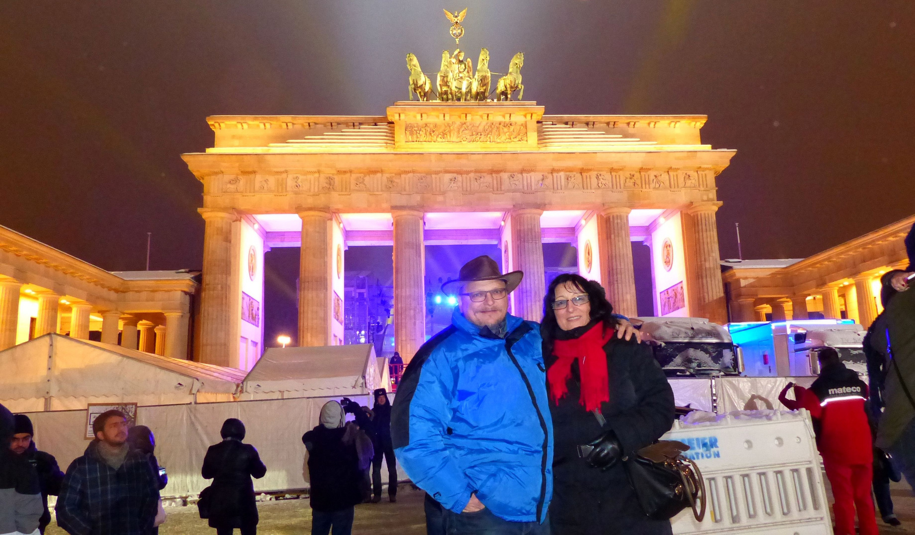 Am Brandenburger Tor in Berlin