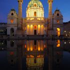 Am Brunnen der Karlskirche