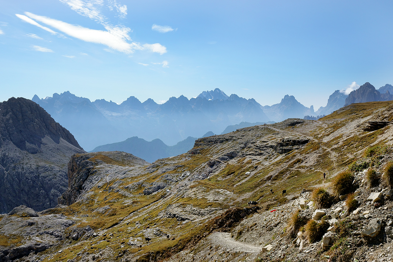 am Büllelejoch Blick zurück, nach Süden