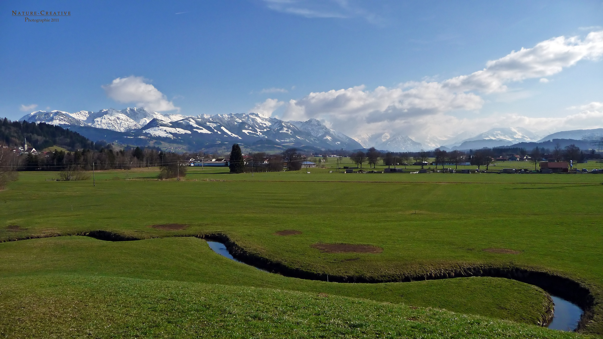 "Am Burgberger Moor mit Blick in Richtung Burgberg und Sonthofen"