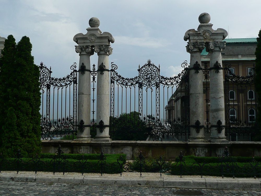 am Burgpalast in Budapest