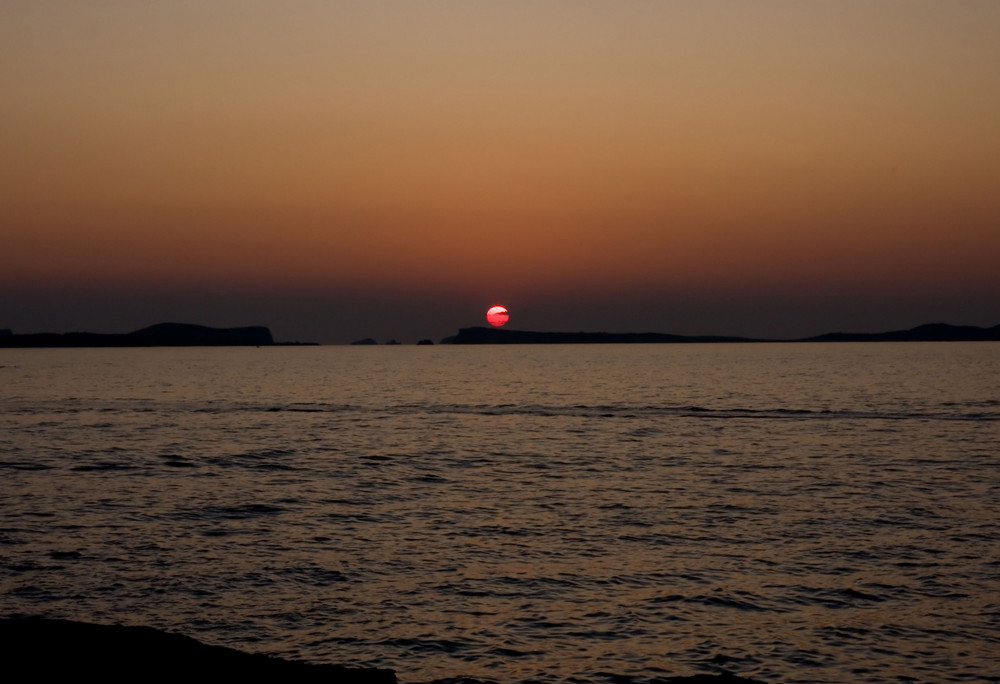 Am Cafe del Mar auf Ibiza