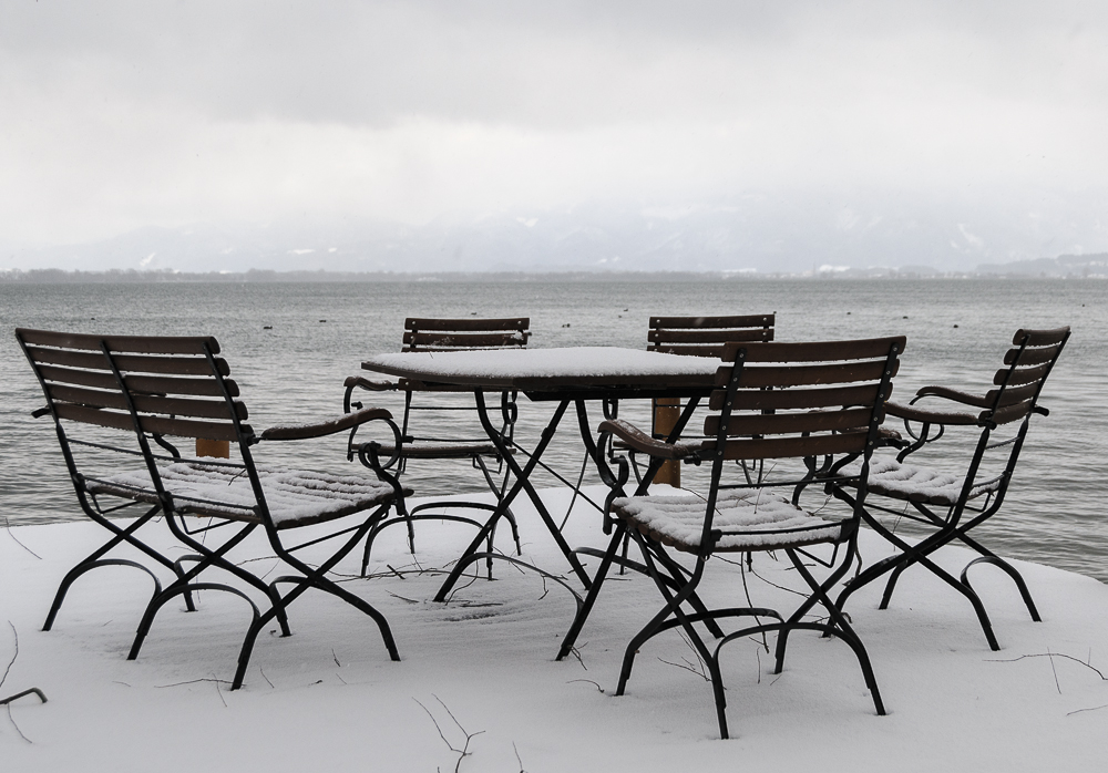 Am Chiemsee gibts noch SItzplätze..