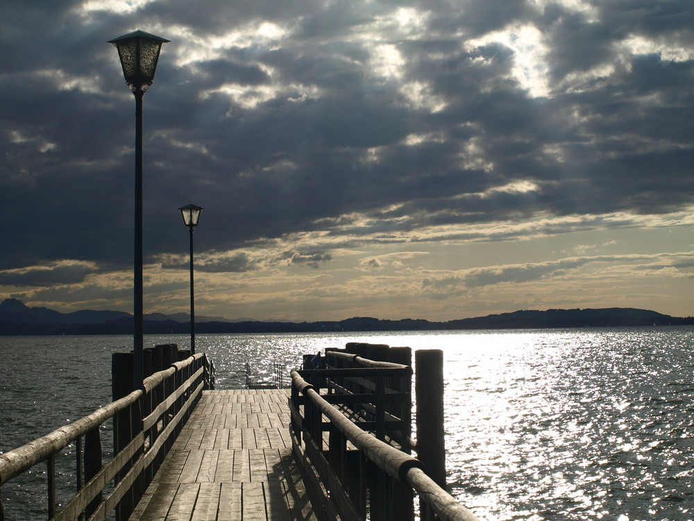 am Chiemsee - kurz vor dem Sonnenuntergang