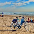 Am City-Strand Malvarrosa im Oktober