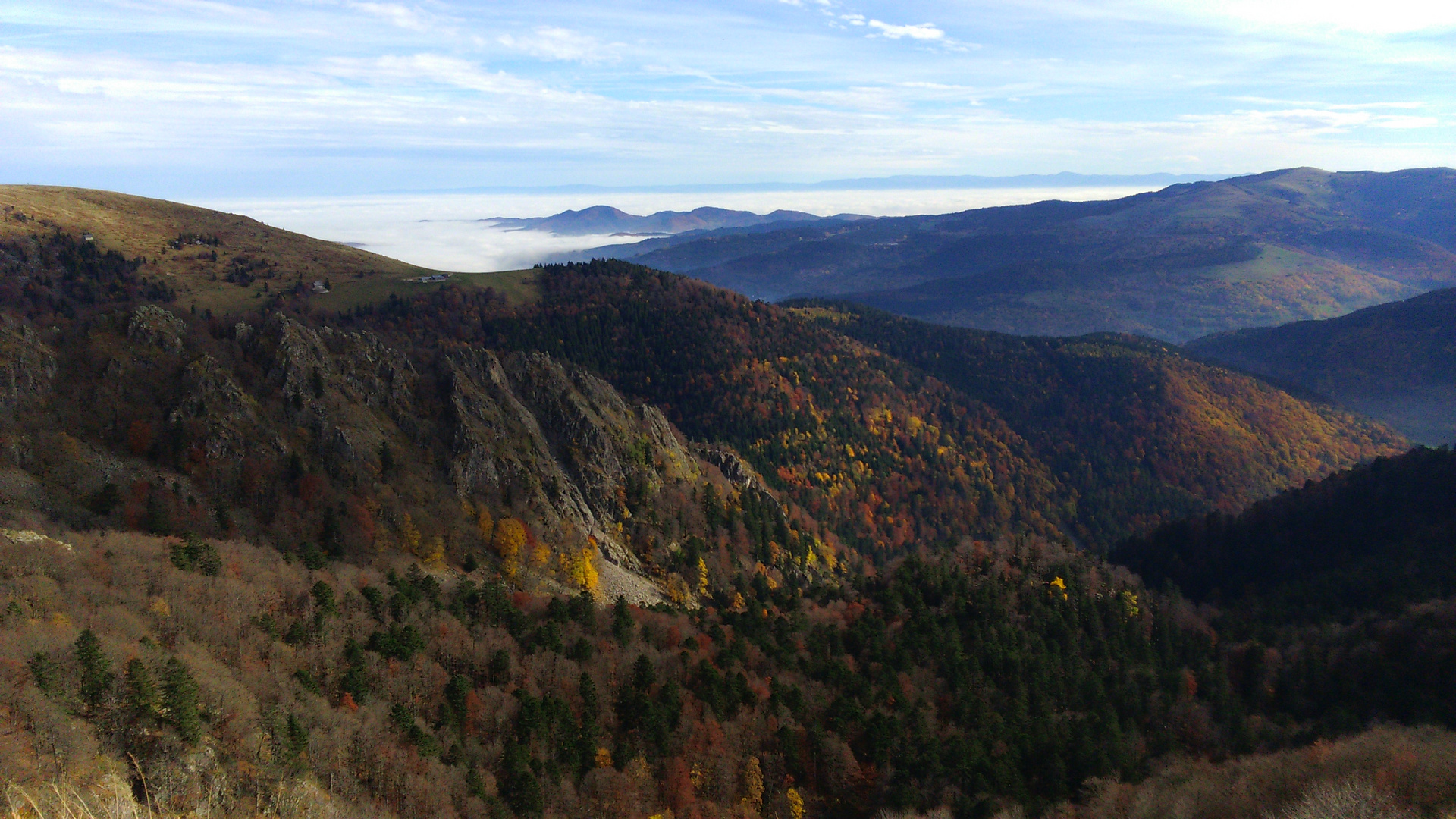 Am Col de la Schlucht, Vogesen