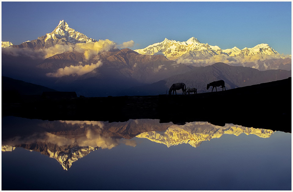 am Dhampus-Pass in Nepal