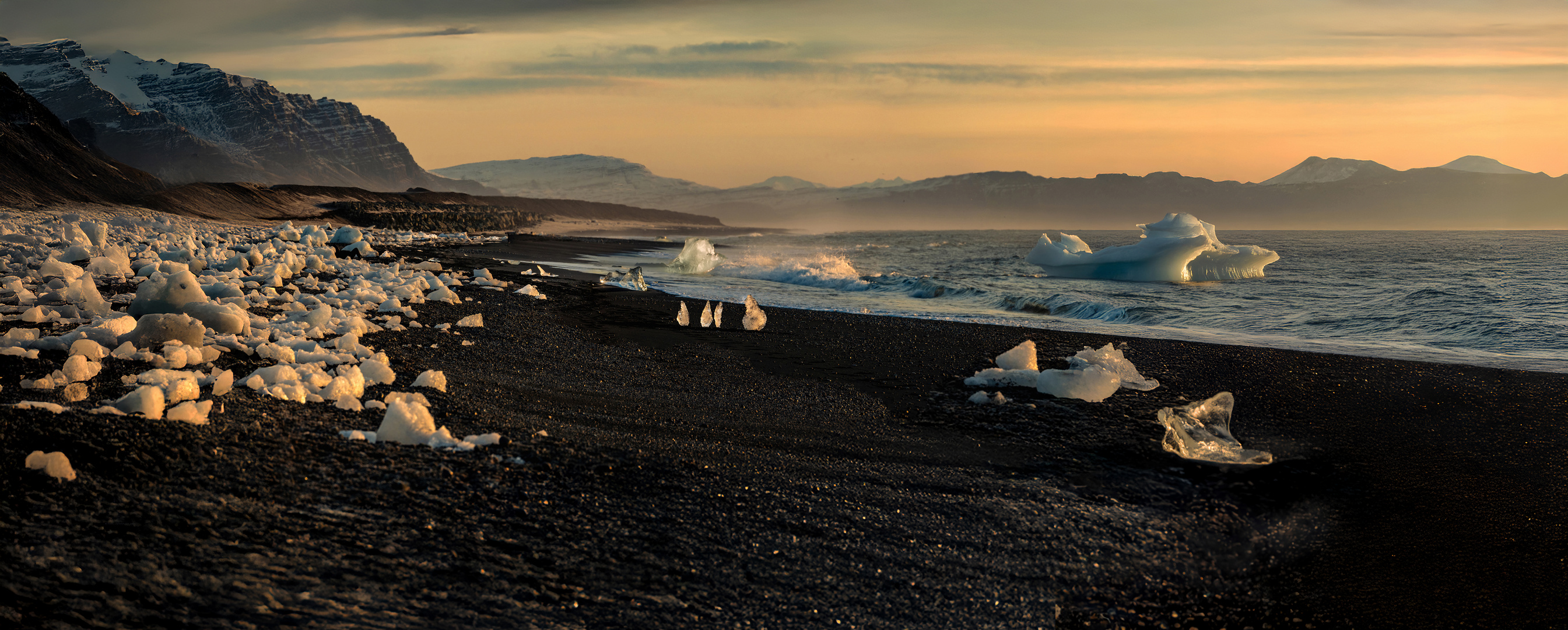 Am Diamond Beach kurz nach Sonnenaufgang