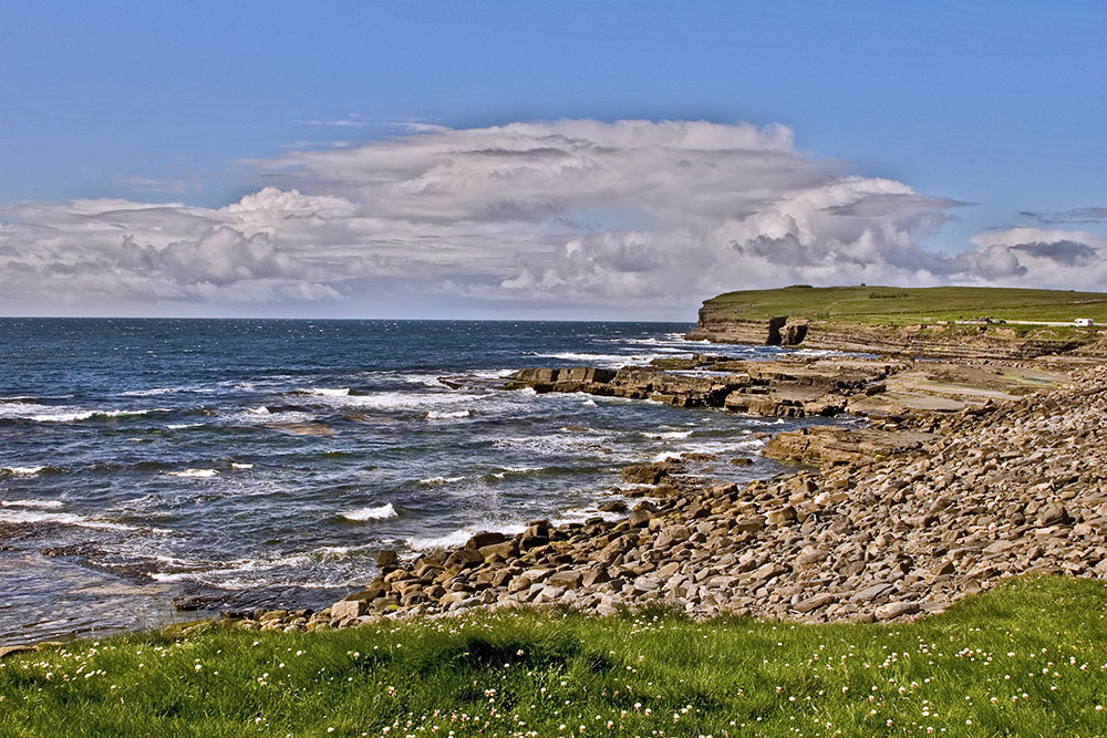 am Down Patrick Head in Irland, County Mayo