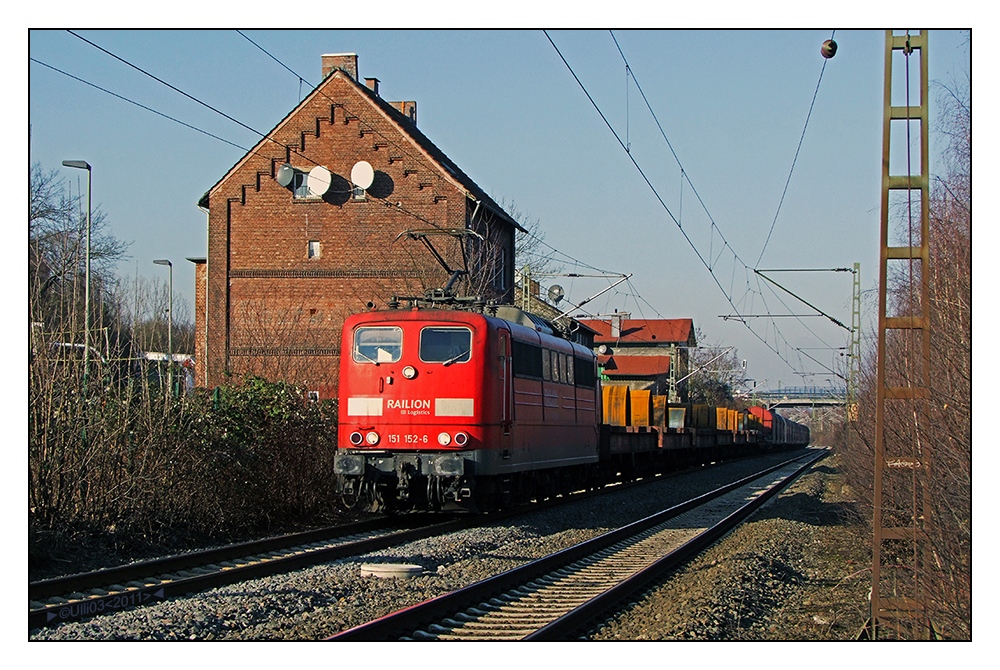 am ehemaligen Bahnhof Wengern-Ost