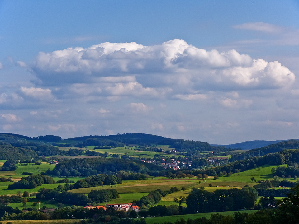 am einem sonnigen Herbstnachmittag im Odenwald