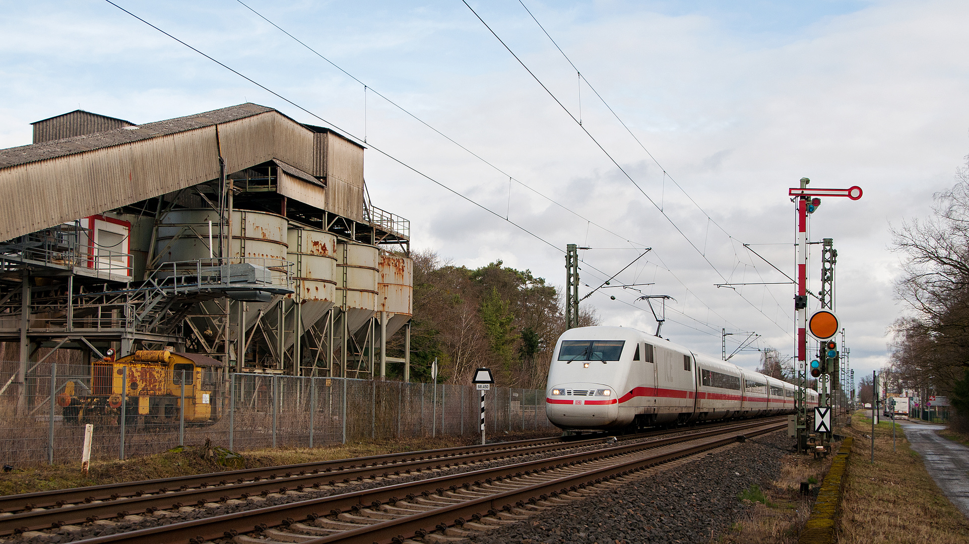 Am Einfahrsignal Forchheim