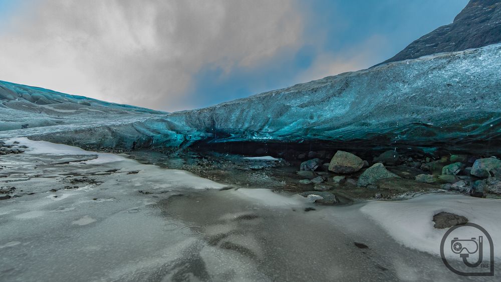 Am Eingang des Gletscher