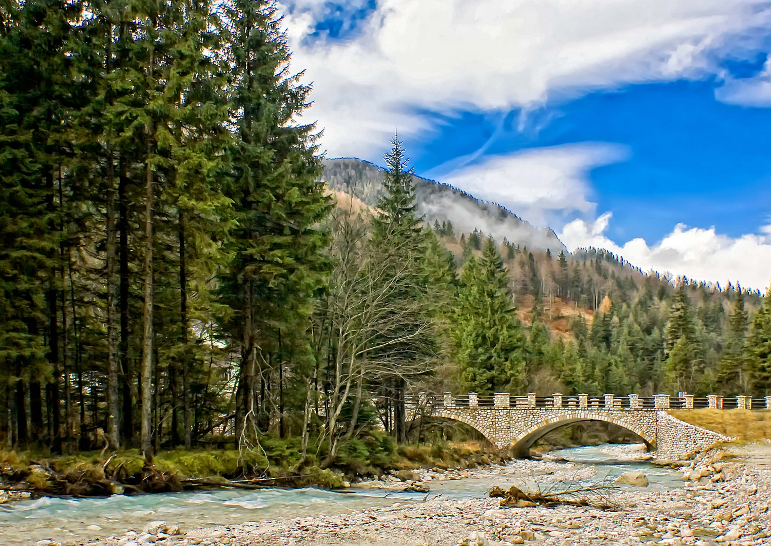 Am Eingang des Triglav - Nationalparks