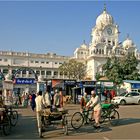 am Eingang zum Goldenen Tempel von Amritsar