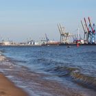 am Elbstrand in Hamburg