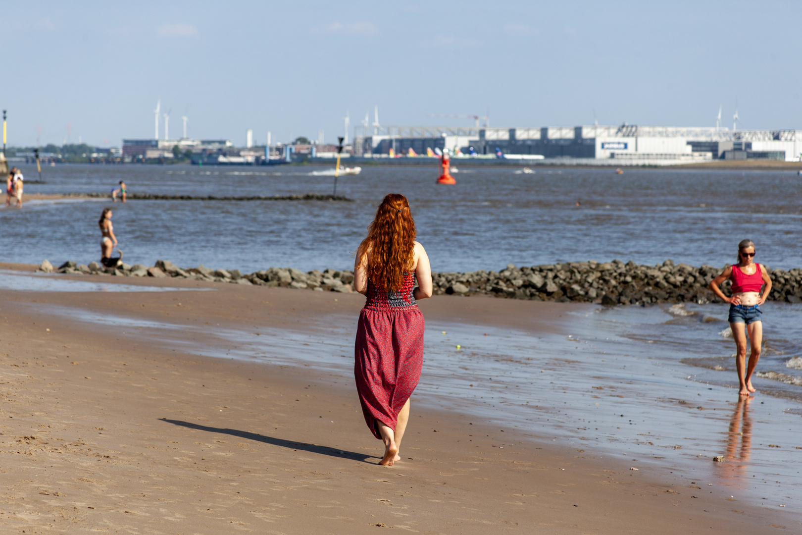 Am Elbstrand in Hamburg