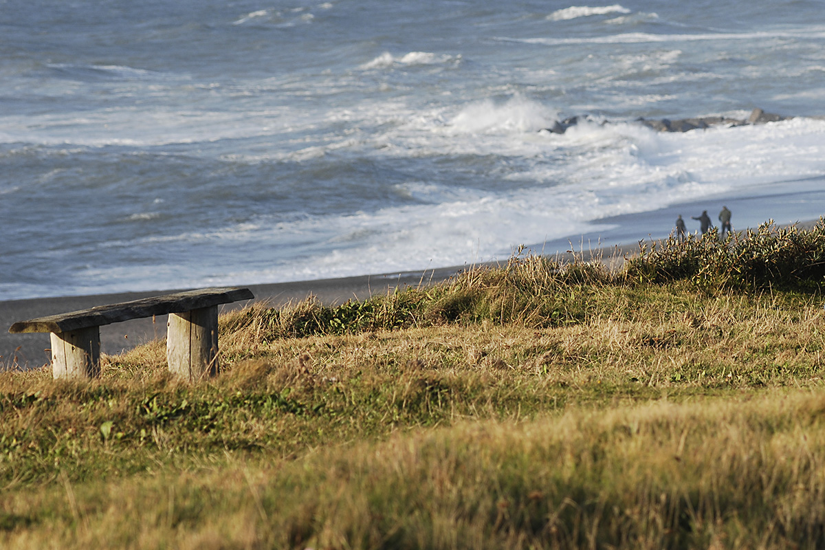 Am Ende der Bovbjerg-Klippen bei Ferring, Mitteljütland (DK)