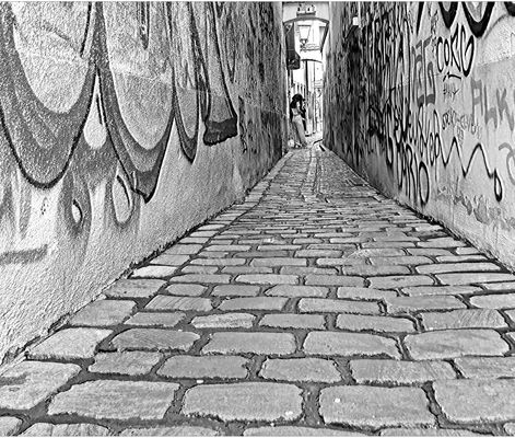 ...am ende der gasse...