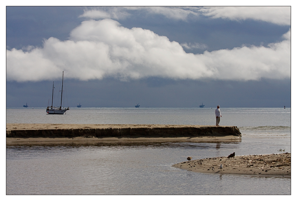 am Ende der Sandbank