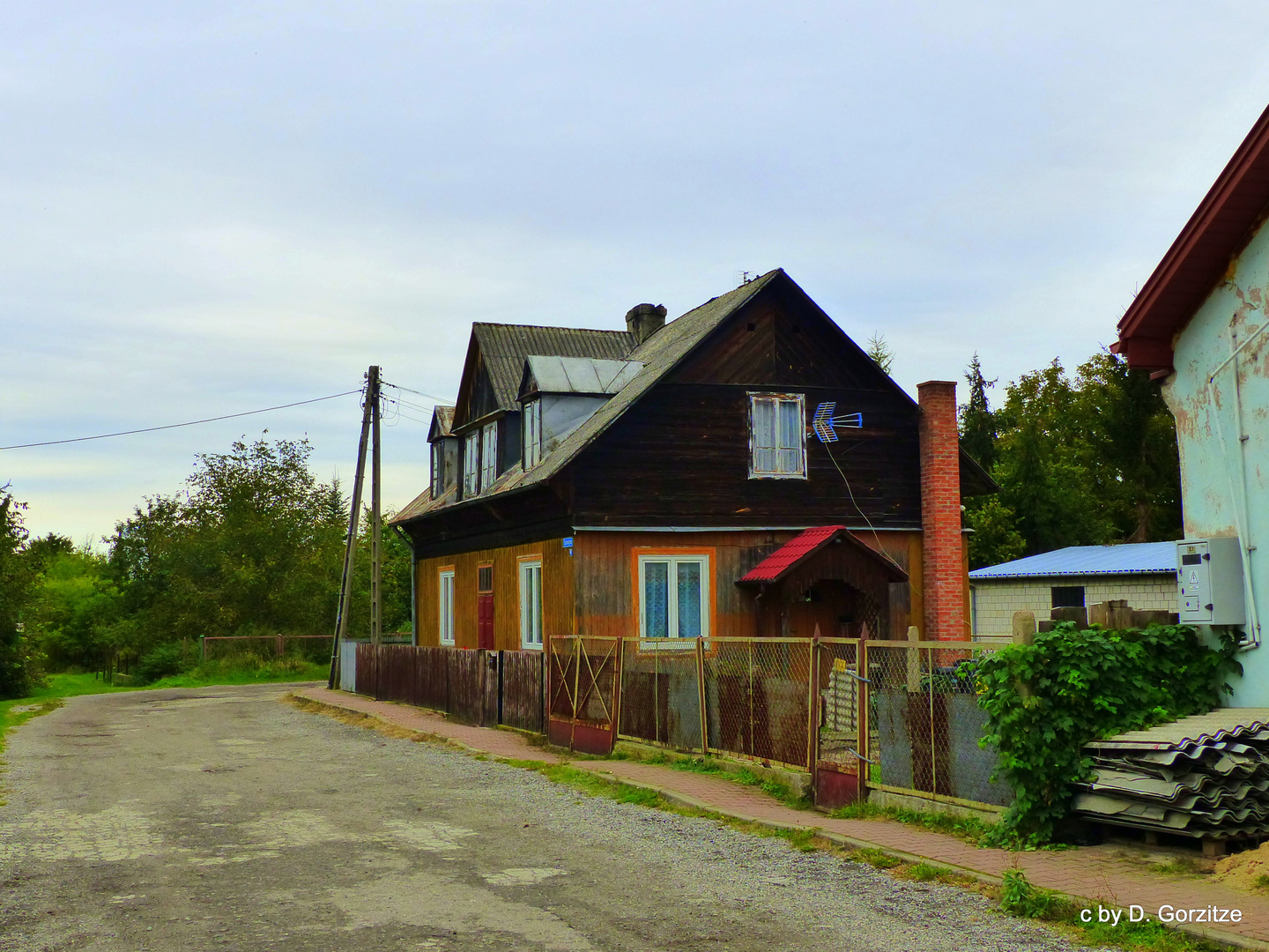 Am Ende der Straße in Solec nad Wiswa !