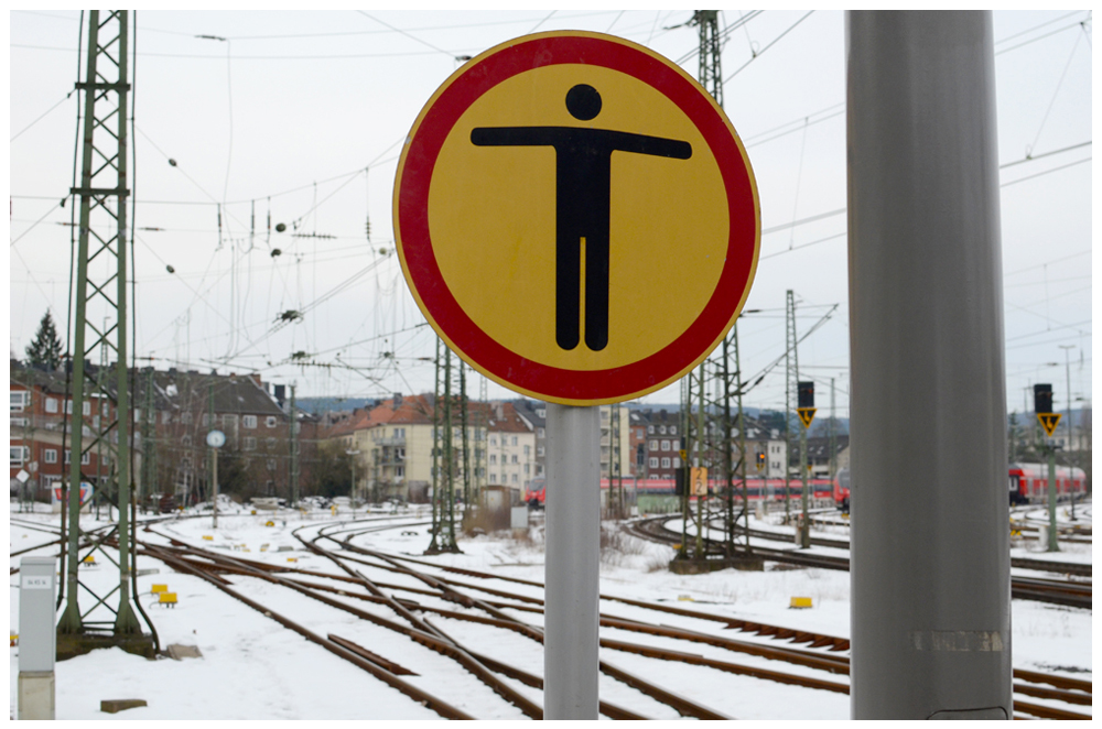 Am Ende des Bahnsteigs